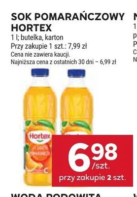 Sok pomarańczowy Hortex promocja w Stokrotka