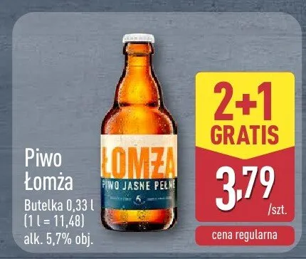 Piwo Łomża promocja w Aldi