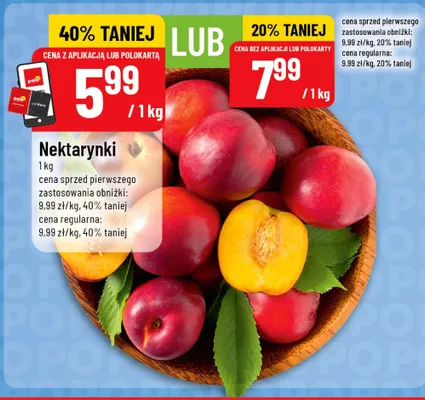 Nektarynki promocja w POLOmarket