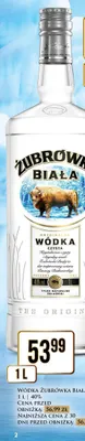 Wódka Żubrówka Biała promocja w Dino
