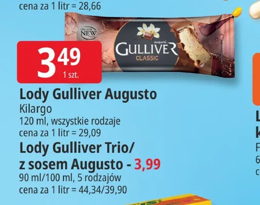 Lody Gulliver Augusto promocja w Leclerc