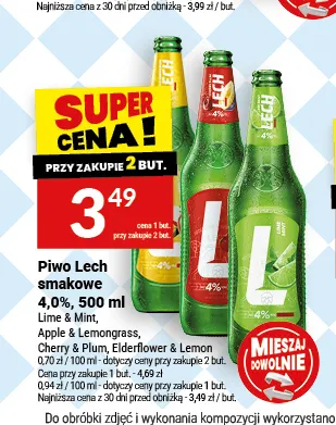 Piwo Lech smakowe Cherry & Plum 4,0% promocja w Twój Market