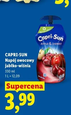 Napój owocowy Capri-Sun jabłko-wiśnia promocja w Lidl