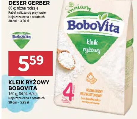 Kleik Ryżowy BoboVita promocja w Stokrotka