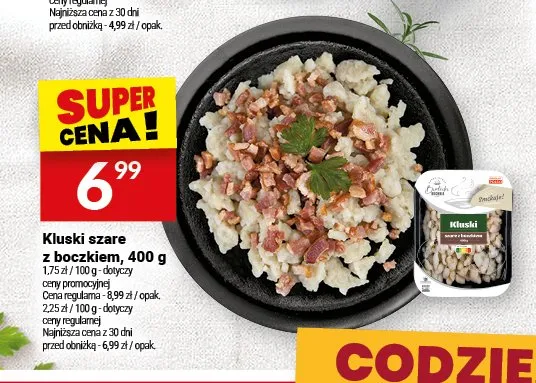 Kluski szare z boczkiem Białecki Kuchnia promocja w Twój Market