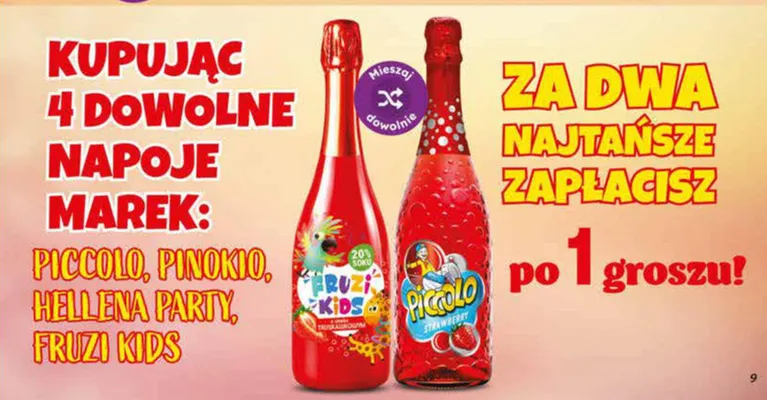 Napój Piccolo Strawberry promocja w Dino