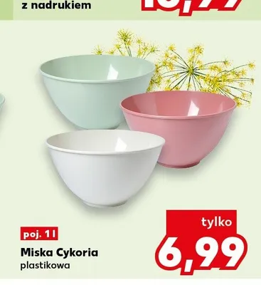 Miska plastikowa Cykoria 1 l promocja w Kaufland