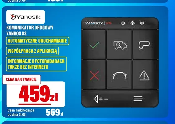 Komunikator drogowy Yanosik Yanbox Xs promocja w RTV EURO AGD