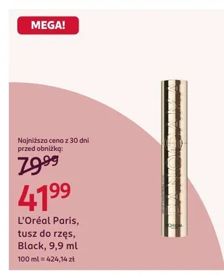 L'Oréal Paris tusz do rzęs Black promocja w Rossmann
