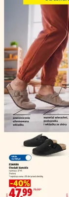 Chodaki damskie Esmara promocja w Lidl