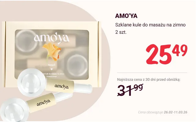 Szklane kule do masażu na zimno promocja w Rossmann