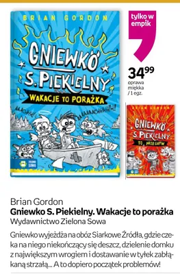 Książka Gniewko S. Piekielny. Wakacje to porażka Brian Gordon oprawa miękka promocja w Empik