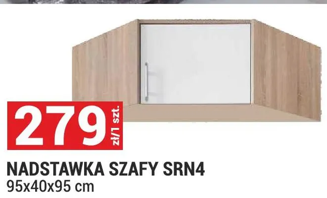 Nadstawka szafy SRN4 95x40x95 cm promocja w Merkury Market