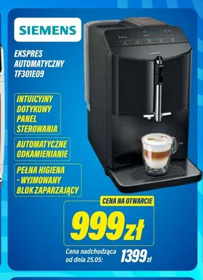 Ekspres automatyczny SIEMENS TF301E09 promocja w RTV EURO AGD
