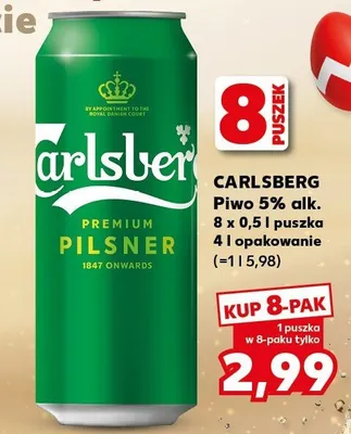 Piwo 5% alk. promocja w Kaufland