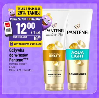 Odżywka do włosów Pantene Aqua Light promocja w POLOmarket