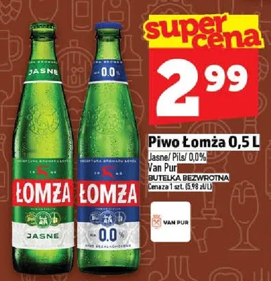 Piwo Łomża promocja w TOPAZ