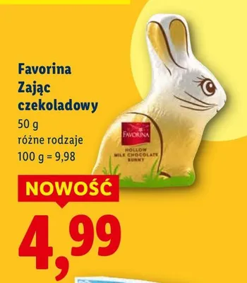 Zając czekoladowy promocja w Lidl