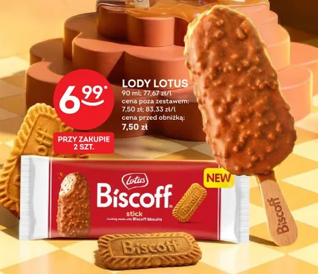 Lody Lotus Biscoff stick promocja w Żabka