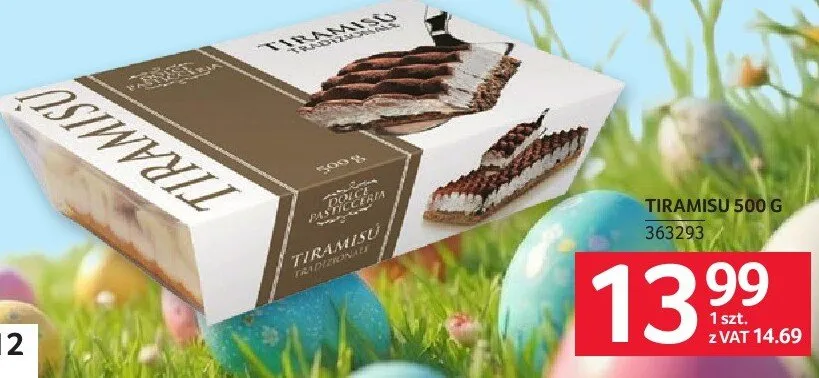 Tiramisu 500 g promocja w Selgros