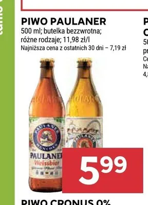 Piwo Paulaner Weissbier promocja w Stokrotka
