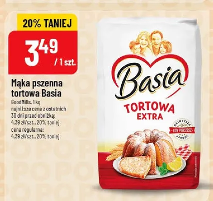 Mąka pszenna tortowa promocja w POLOmarket