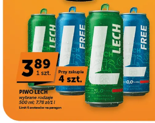 Piwo Lech promocja w ABC