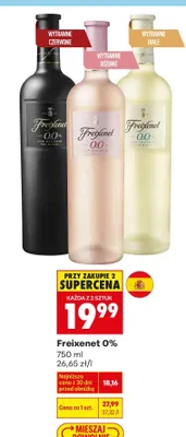 Wino czerwone wytrawne 0% promocja w Biedronka