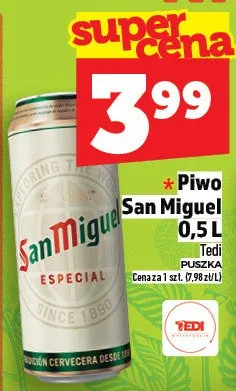 Piwo San Miguel promocja w TOPAZ