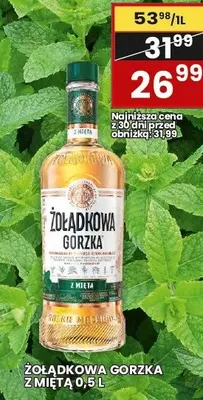 Wódka gorzka z miętą promocja w Wafelek