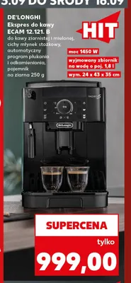 Ekspres do kawy De'Longhi Ecam 12,121. B promocja w Kaufland