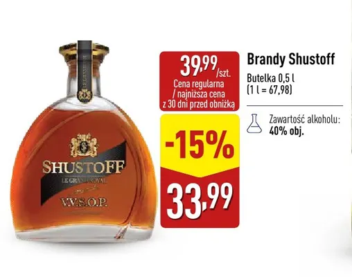 Brandy Shustoff V.V.S.O.P. promocja w Aldi