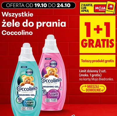 Żel do prania Coccolino Wonder Wash Ultra Care promocja w Biedronka