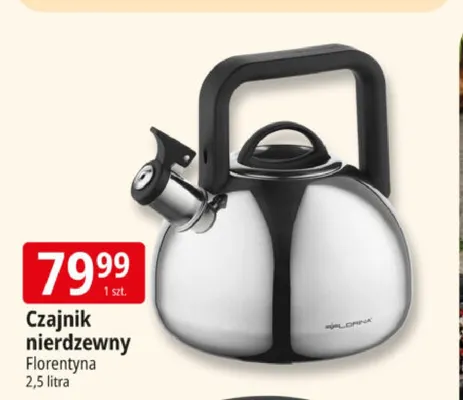 Czajnik nierdzewny 2,5 l Florina promocja w Leclerc