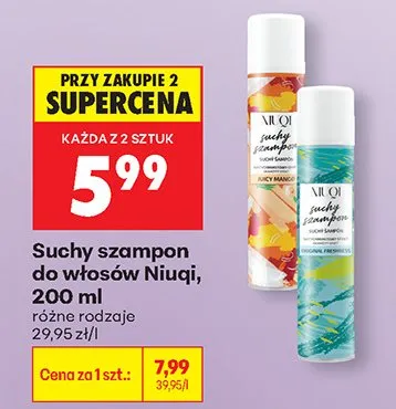 Suchy szampon do włosów promocja w Biedronka