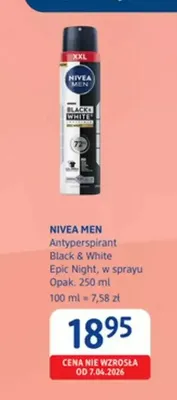 Antyperspirant w sprayu NIVEA MEN Black & White Epic Night promocja w Drogerie DM