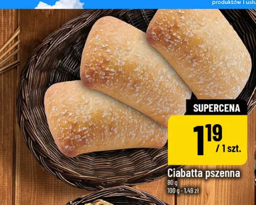 Ciabatta pszenna promocja w POLOmarket