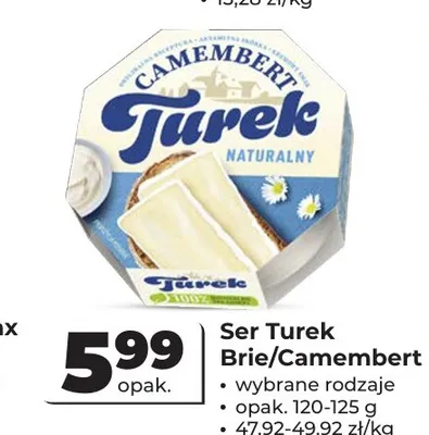 Ser Brie Turek promocja w Odido
