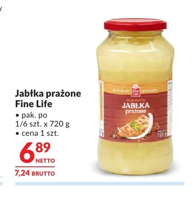 Jabłka prażone Fine Life promocja w Makro