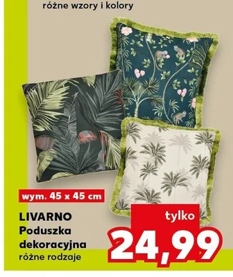 Poduszka dekoracyjna Livarno 45x45 cm promocja w Kaufland