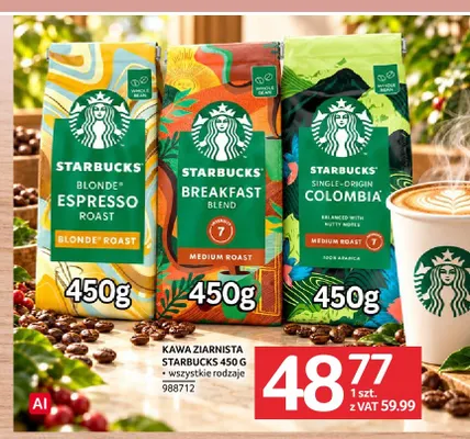 Kawa ziarnista Starbucks Single-Origin Colombia promocja w Selgros