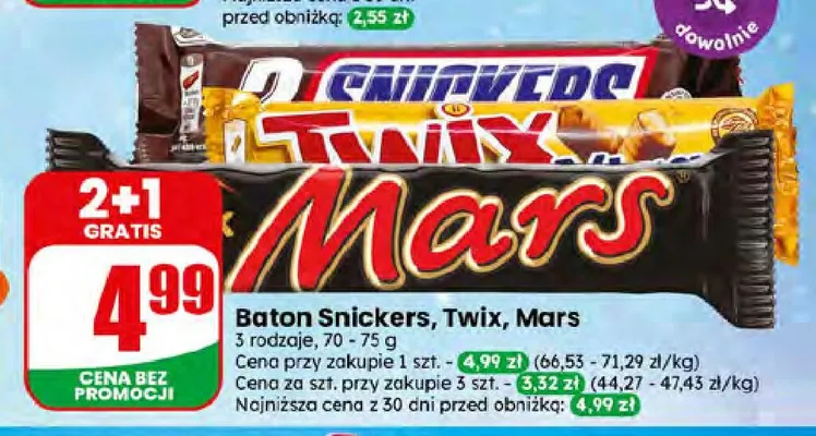 Baton Snickers promocja w Dino