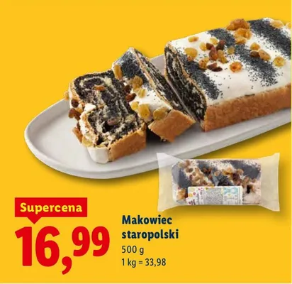 Makowiec staropolski promocja w Lidl