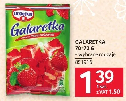 Galaretka Dr. Oetker 70-72 g promocja w Selgros
