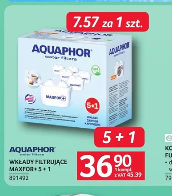 Wkłady filtrujące Aquaphor Maxfor+ 6-pak promocja w Selgros
