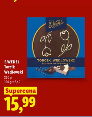 Torcik Wedlowski E.Wedel promocja w Lidl