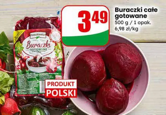 Buraczki całe gotowane promocja w Dino