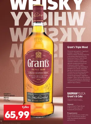 Whisky Triple Wood promocja w Kaufland