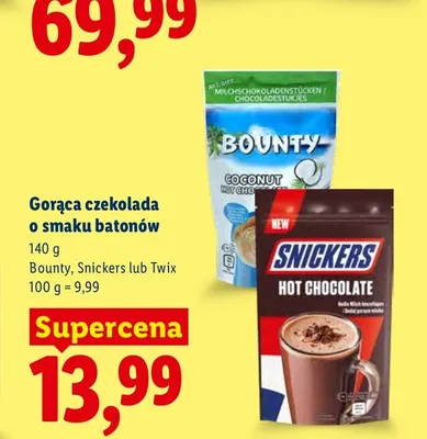 Gorąca czekolada o smaku batonów Bounty promocja w Lidl