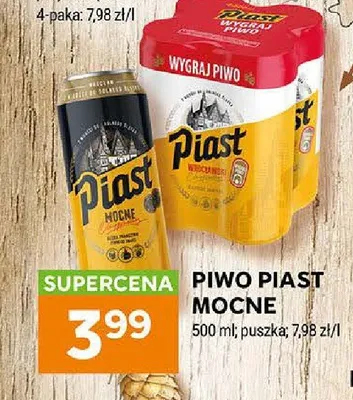 Piwo Piast Mocne promocja w Stokrotka